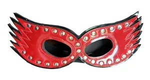 Unique Unisex Faux Leather Bird Studded Masquerade Cosplay Party Mask thumbnail 1