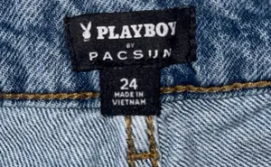 Playboy denim high waist shorts thumbnail 5