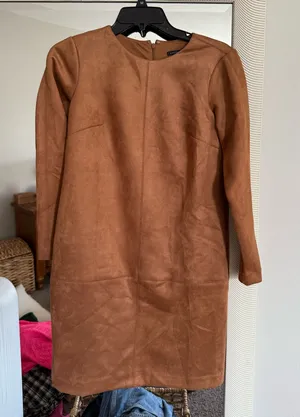 Ann Taylor Faux Suede Dress thumbnail 1