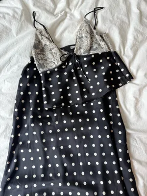 Abercrombie Silk Polka Dot Midi Skirt Set thumbnail 1