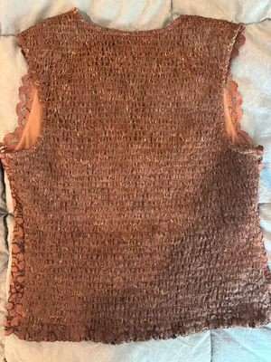 Express Chocolate Brown Lace  Top S thumbnail 2
