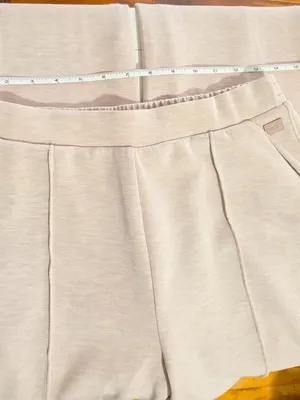 Victoria's Secret VSX Featherweight Knit Wide-Leg Pant -Taupe - Size M -27197374 thumbnail 7