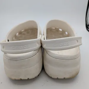 Crocs Classic Platform Clog White Platform Sandals‎ Womens 10 Chunky 206302-100 thumbnail 5