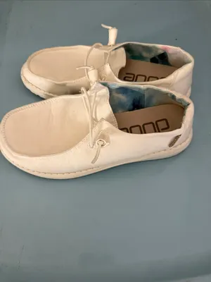 Hey Dude Women's Slip-On Sneakers in Off-White thumbnail 4
