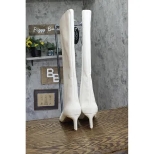 On 34th Womens Rachelle Stovepipe Boots 10019723900 Bone Smooth White 6M thumbnail 3