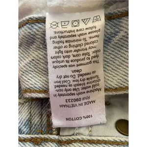 Pacsun Women's Mom Jeans Two Tone Cut and Sew Frayed High Rise Tapered Size 26 thumbnail 5