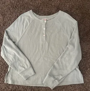Victoria's Secret Mint Green Waffle Knit Top Size XS 0272 thumbnail 1