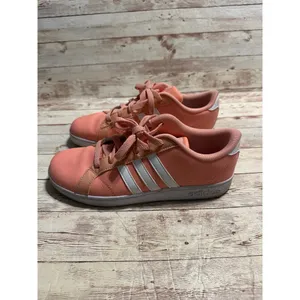 Adidas Neo Baseline Sneakers Women's Size 6 Pink White Shoes Trendy Comfort thumbnail 3