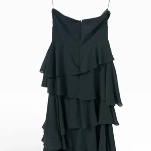 Lulus Gorgeous Essence Emerald Strapless Tiered Maxi Dress size M NWT thumbnail 7