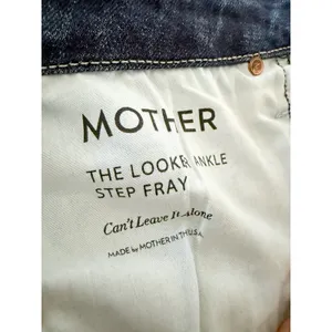 MOTHER | The Looker Ankle Step Fray Jeans Can't Leave It Alone | Sz 26 thumbnail 11