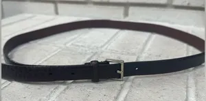 Coach Belt Brown Womens Silver Buckle Skinny Alligator Brass Leather Large 8553 thumbnail 1