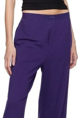 SKIMS Purple Boyfriend Loose Loungewear Pants - Size - Medium thumbnail 1