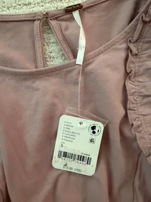 Free People Ruffled Rose Blouse  thumbnail 3