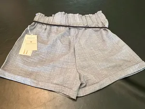 Ci Sono High Waist Blue Grey Shorts NWT size Large thumbnail 3