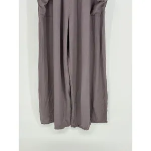 Rustic Rack Wide Leg Jumpsuit Womens Large Gray Smocked Boho Slouchy Lounge‎ thumbnail 7
