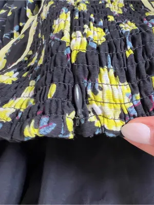 By Anthropologie Halter V-Neck Fit & Flare Midi Dress Yellow Floral NWT thumbnail 8