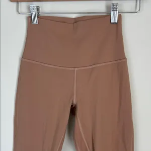Lululemon Align Crop 23 inch Leggings Yoga Size‎ 2 Nude Tan thumbnail 3