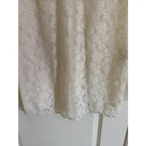 Bila White Floral Crochet Mini Dress Sz XL Graduation Rehearsal Dinner Boho thumbnail 2