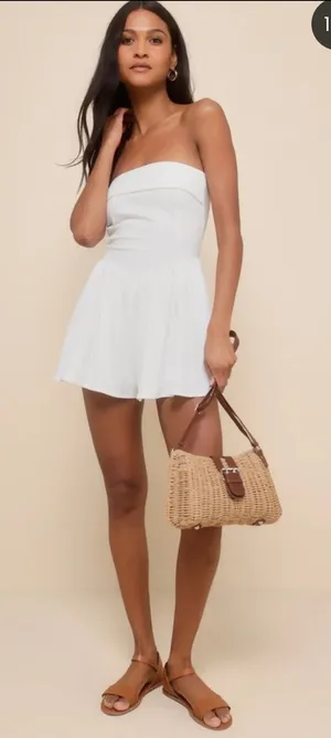 Lulus White Romper thumbnail 1
