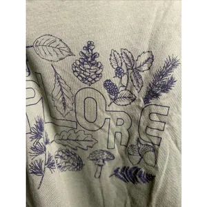 Mountain‎ and Isles Explore Graphic Tee Womens Size XL Green Long Sleeve Cotton thumbnail 3