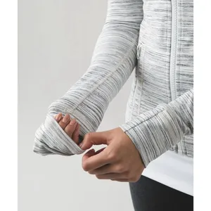 Lululemon Size 6 Define Jacket Space Dye Camo White Silver Spoon Luon‎ Stretch thumbnail 3