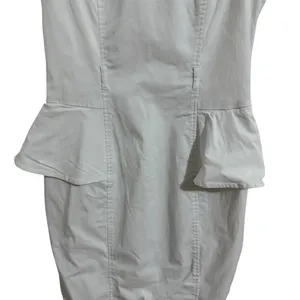 S106 XOXO White Midi Peplum Dress thumbnail 2
