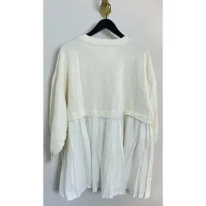 FREE PEOPLE Eleanor Sweatshirt Dress in Grey Combo Size Small thumbnail 8