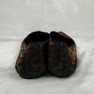 ALDO Leopard Print Metallic Pointed Toe Flats‎ Gold Bronze Size 9 Womens thumbnail 4