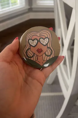 CUSTOM HOMEMADE GAMDAY PIN Orange thumbnail 5