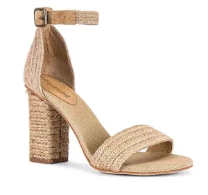 Jeffrey Campbell Rowboat Block Heel Sandals Tan Size 7 thumbnail 2