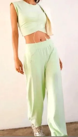 Free People Movement Crossover Set Large Pistachio Mint Athleisure Loungewear thumbnail 1