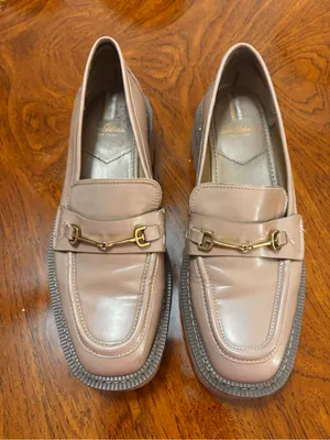 Sam Edelman Laurs Platform Loafers tan khaki size 9 gold hardware thumbnail 1