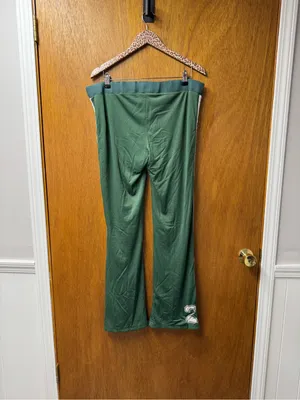 Abercrombie & Fitch A&F Vintage 2000s 90s Y2K Nylon Track Pants Green Medium thumbnail 14