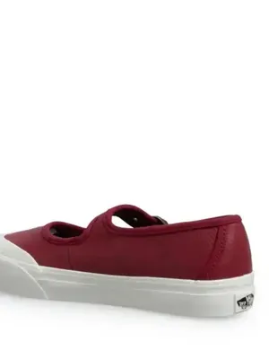 NEW VANS Leather Mary Jane Shoe Bordeaux / Red / Burgundy M-6.5 W -8 thumbnail 4