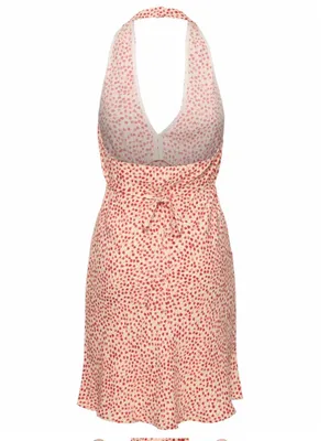 REFORMATION Delanie Mini Halter Dress in Alma Floral Tulip Print Size M thumbnail 8