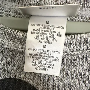 Disney Gray Crewneck Sweatshirt with Mickey & Minnie Scarf Graphic thumbnail 2