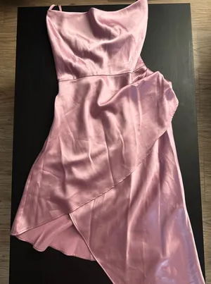 Forever 21 Pink Satin Dress thumbnail 1
