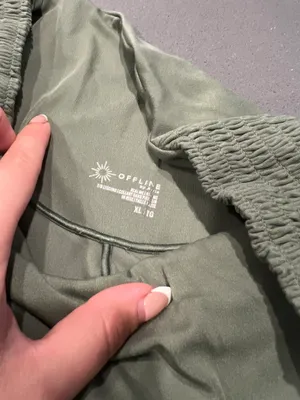 Green Smocked Leggings thumbnail 9
