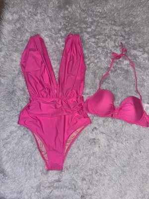 Cupshe Bubblegum Dream Pink Swimsuit Set thumbnail 4
