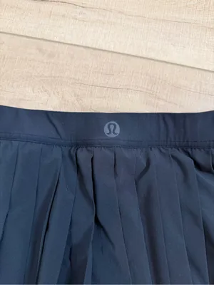 Lululemon High-Rise Pleated Tennis Skirt Long Black Size 14 W8ARAT Athletic thumbnail 4