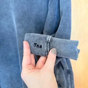 Tna Cozy Fleece Boyfriend Sweatshirt Women Small‎ Charcoal Grey Crew Neck 90868 thumbnail 4
