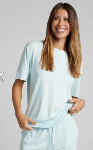 Comfrt Cloud Lounge Powder Blue Tshirt Size Large thumbnail 1