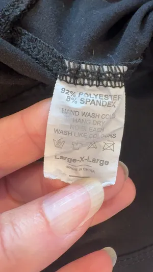 Black High Waisted Leggings Size L thumbnail 3
