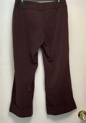 Vintage gaucho’s. Women’s size 9/10 low rise, brown, office wear, wide leg. thumbnail 1