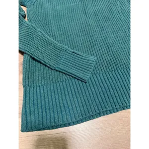 American‎ Eagle Green Shaker Knit Crew Neck Raglan Sweater Size Small thumbnail 9
