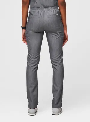 FIGS Yola Elastic Waistband Skinny Scrub Pants Graphite Grey PO 1290 thumbnail 3
