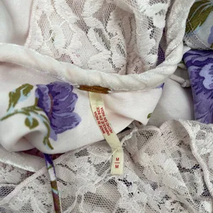 FREE PEOPLE Dress Size Medium Warm Hearts Midi NWT Ivory Combo Lace Floral Boho thumbnail 7