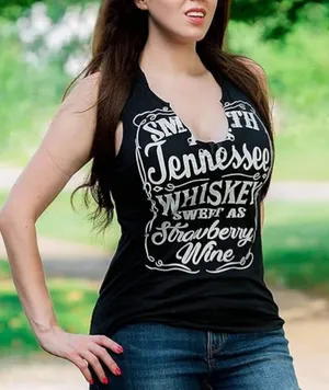Women's Size Large‎ V-Neck Tank Top Smith Tennessee Whiskey Sweet as Strawberry thumbnail 1