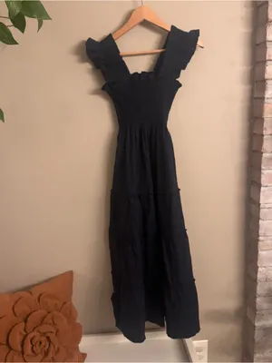 HILL HOUSE Ellie Nap Dress -‎ Navy Brocade thumbnail 2