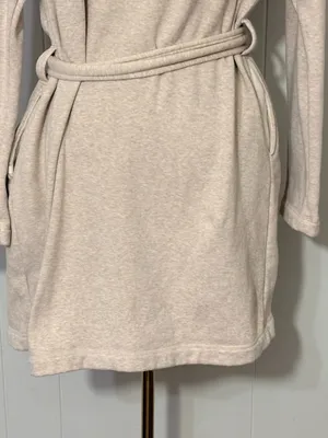 UGG Clarence Fleece Wrap Robe Oatmeal Beige Cozy Lounge Size M thumbnail 9